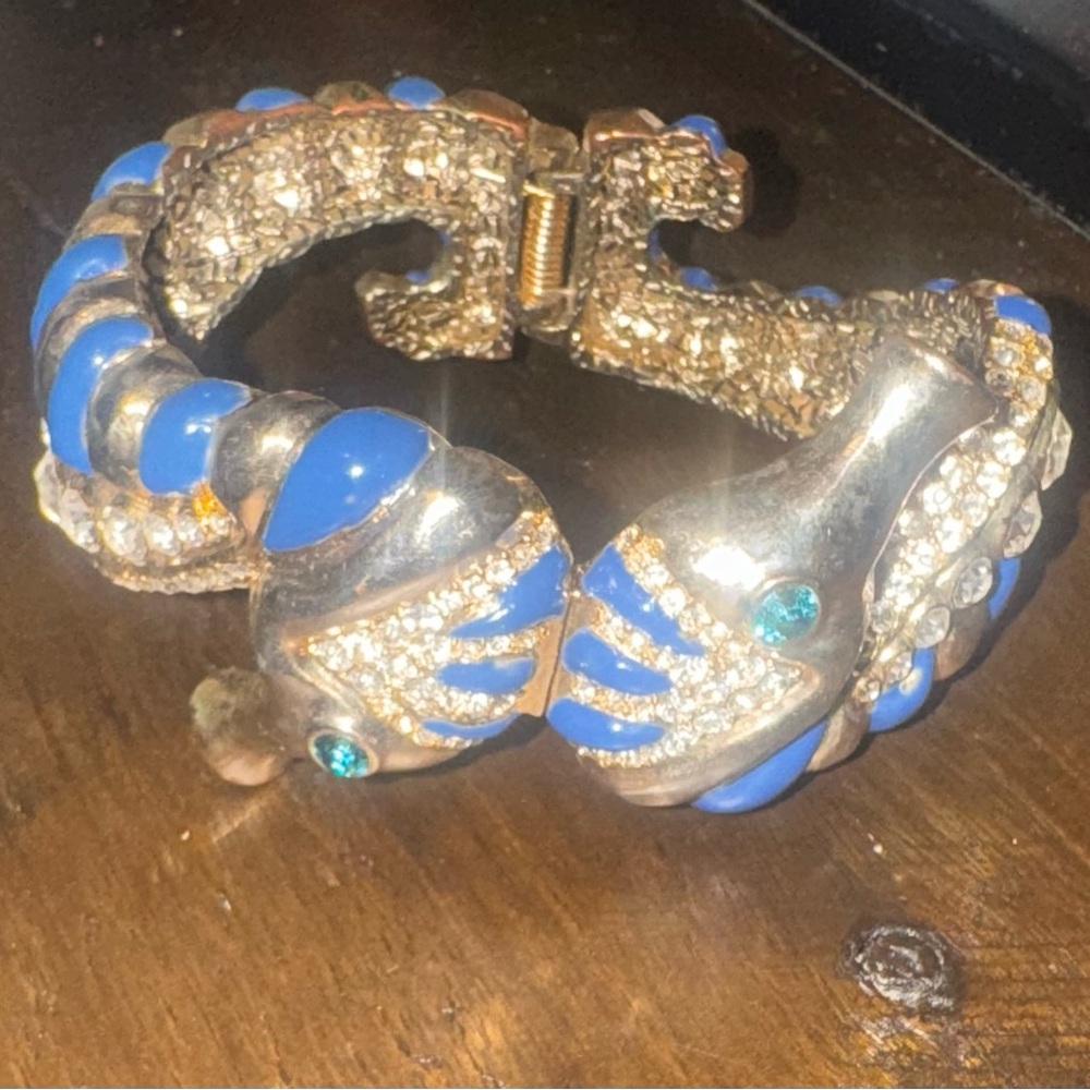 Betsey Johnson Seahorse Clasp Bracelet